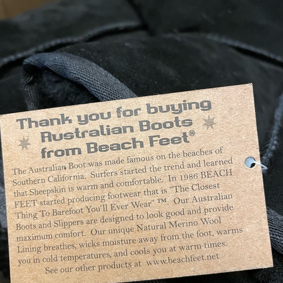 Beach Feet Black Suede Boots, New - Picture 6 of 6